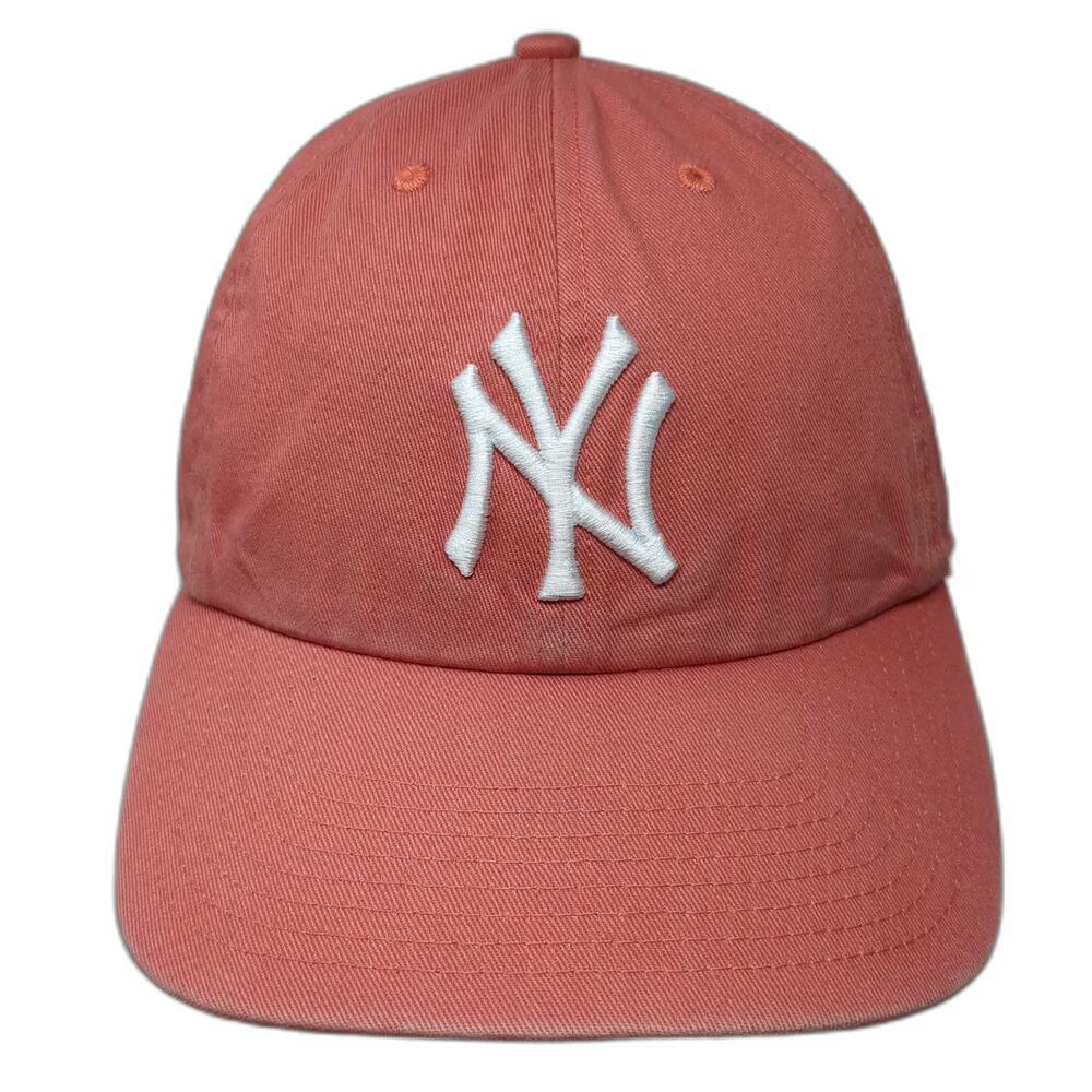 '47 New York Yankees MLB Baseball Cap Pink One Size Slideback Hat Embroidered